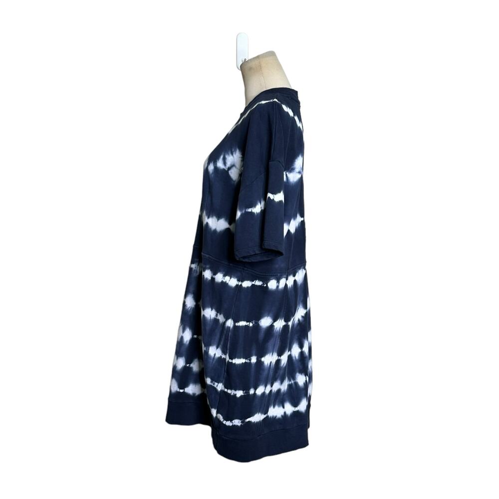 Michael Kors blue white tie dye organic cotton short sleeves dress size XL - Picture 6 of 12